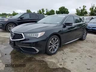 2018 Acura TLX Technology with VIN 19UUB2F57JA009950, listed as a Copart auction lot 58191835 with 117,786 mi miles and Salvage title. Bid and sale history available at DreamBid. Image 1.
