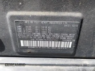 2014 Subaru Legacy Special Sports z VIN 4S3BMCH62E3021347, wystawiony jako IAAI lot #42260384 z przebiegiem 170 785 mil mil oraz . Historia ofert i sprzedaży dostępna na DreamBid. Obrazek 9.