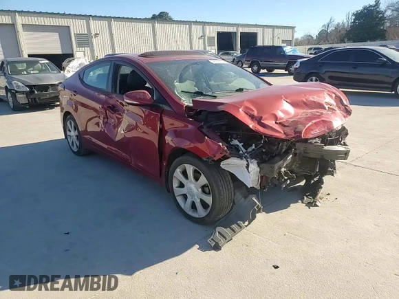 2013 Hyundai Elantra Limited with VIN KMHDH4AE9DU590737, listed as a Copart auction lot 46362195 with 213,578 mi miles and Salvage Title. Bid and sale history available at carsss.com. Image 10.