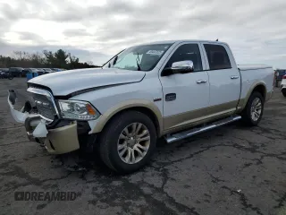 2013 Ram 1500 Laramie Longhorn with VIN 1C6RR7PT0DS632049, listed as a Copart auction lot 49447025 with 103,669 mi miles and Salvage title. Bid and sale history available at DreamBid. Image 1.