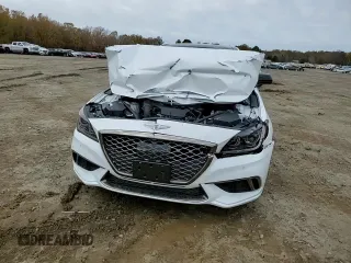 2019 Genesis G80 3.3T Sport with VIN KMTFN4JB3KU314709, listed as a Copart auction lot 80908864 with 51,196 mi miles and Salvage Title. Bid and sale history available at carsss.com. Image 11.