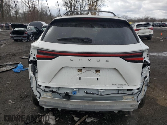 2023 Lexus NX with VIN JTJAKCEZXP5006616, listed as a Copart auction lot 44366715 with 16,147 mi miles and Salvage Title. Bid and sale history available at carsss.com. Image 6.