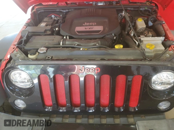 2018 Jeep Wrangler Willys Wheeler W z VIN 1C4AJWAG4JL909083, wystawiony jako Copart lot #57623175 z przebiegiem 82 028 mil mil oraz Szkoda całkowita • Salvage title. Historia ofert i sprzedaży dostępna na DreamBid. Obrazek 11.