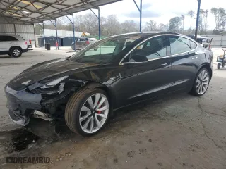 2019 Tesla Model 3 Long Range with VIN 5YJ3E1EB5KF434594, listed as a Copart auction lot 49093515 with 0 mi miles and Salvage Title. Bid and sale history available at carsss.com. Image 1.