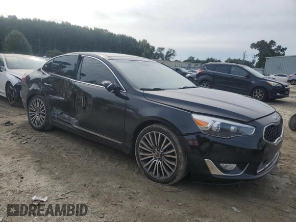 2015 Kia Cadenza Premium with VIN KNALN4D77F5187145, listed as a Copart auction lot 72768534 with 113,130 mi miles and Clean Title. Bid and sale history available at carsss.com. Image 4.