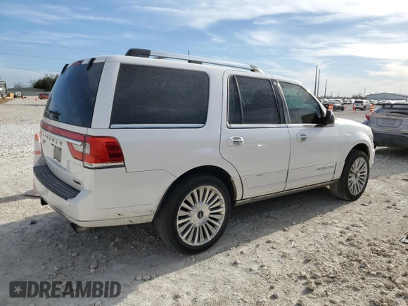2015 Lincoln Navigator z VIN 5LMJJ2HT1FEJ08207, wystawiony jako Copart lot #49405515 z przebiegiem 283 073 mil mil oraz Szkoda całkowita • Salvage title. Historia ofert i sprzedaży dostępna na DreamBid. Obrazek 3.