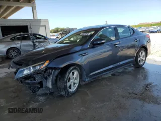 2015 Kia Optima LX with VIN KNAGM4A71F5546854, listed as a Copart auction lot 53023045 with 86,255 mi miles and Salvage Title. Bid and sale history available at carsss.com. Image 1.