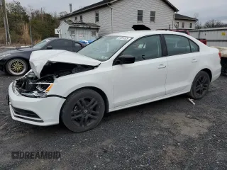 2015 Volkswagen Jetta S with VIN 3VW1K7AJ7FM223203, listed as a Copart auction lot 51891325 with 134,544 mi miles and Salvage title. Bid and sale history available at DreamBid. Image 1.