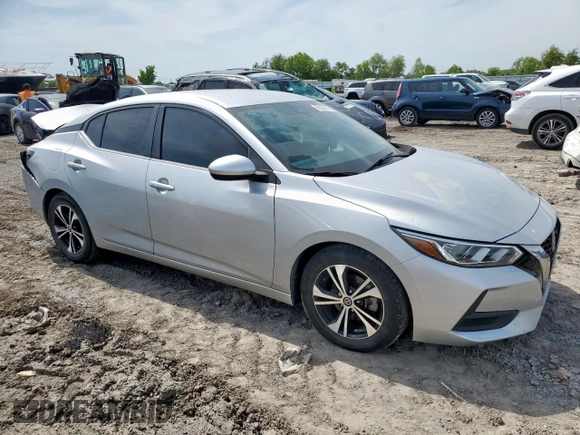 2021 Nissan Sentra SV with VIN 3N1AB8CV9MY239369, listed as a Copart auction lot 56235015 with 50,262 mi miles and Salvage title. Bid and sale history available at DreamBid. Image 4.