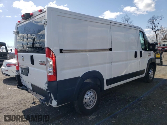 2021 Ram ProMaster Cargo with VIN 3C6LRVVG6ME554234, listed as a Copart auction lot 51424815 with 74,691 mi miles and Salvage Title. Bid and sale history available at DreamBid. Image 3.