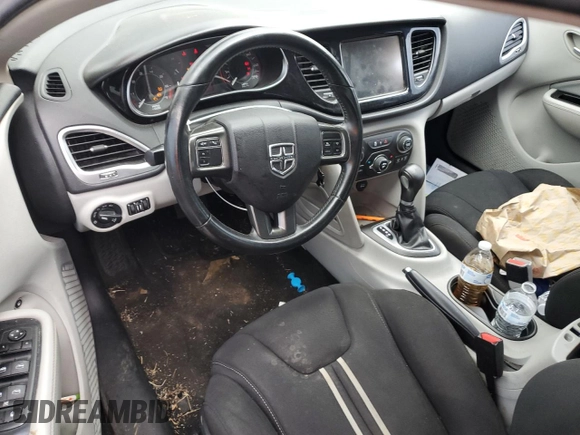2013 Dodge Dart SXT with VIN 1C3CDFBA0DD289443, listed as a Copart auction lot 57347065 with 193,352 mi miles and Salvage title. Bid and sale history available at DreamBid. Image 8.