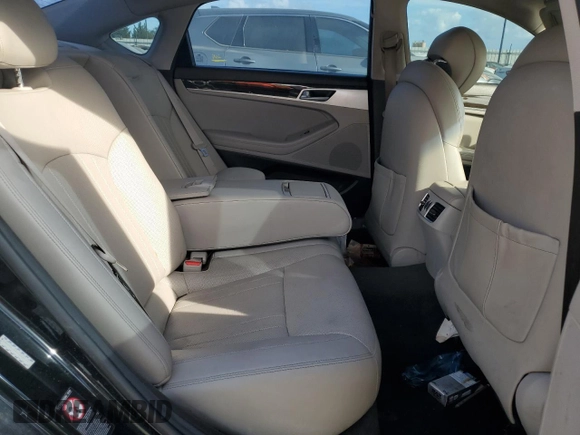 2015 Hyundai Genesis 3.8L with VIN KMHGN4JE6FU098529, listed as a Copart auction lot 76175104 with 0 mi miles and Salvage Title. Bid and sale history available at carsss.com. Image 10.