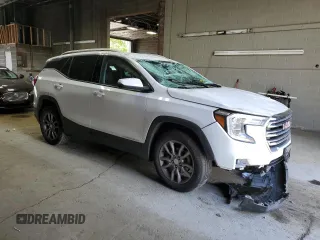 2022 GMC Terrain SLT with VIN 3GKALVEV0NL109666, listed as a Copart auction lot 57865495 with 75,738 mi miles and Salvage title. Bid and sale history available at DreamBid. Image 4.