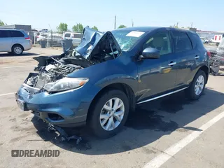 2014 Nissan Murano SV with VIN JN8AZ1MU7EW400787, listed as a IAAI auction lot 42087179 with 99,702 mi miles and . Bid and sale history available at carsss.com. Image 2.