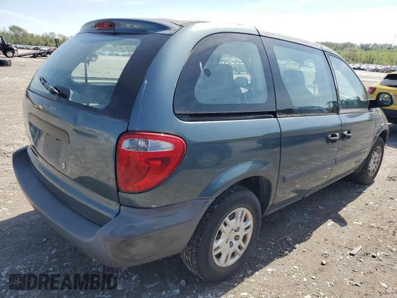 2005 Dodge Caravan SE with VIN 1D4GP25B75B227281, listed as a Copart auction lot 54076975 with 166,419 mi miles and Salvage title. Bid and sale history available at DreamBid. Image 3.