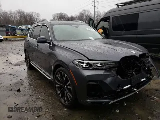 2019 BMW X7 xDrive40i with VIN 5UXCW2C51KL082125, listed as a Copart auction lot 47482325 with 0 mi miles and Salvage Title. Bid and sale history available at carsss.com. Image 12.