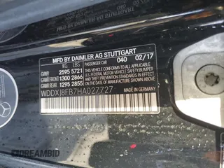 2017 Mercedes-Benz S 550 with VIN WDDXJ8FB7HA027727, listed as a Copart auction lot 45542445 with 82,194 mi miles and Salvage title. Bid and sale history available at DreamBid. Image 12.