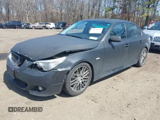2008 BMW 5 Series 550i with VIN WBANW53598CT34351, listed as a IAAI auction lot 41931195 with 198,088 mi miles. Bid and sale history available at carsss.com. Image 2.