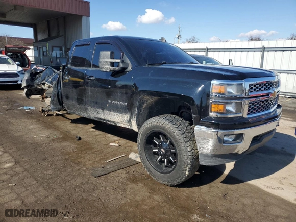 2015 Chevrolet Silverado 1500 LT with VIN 1GCVKREC6FZ191757, listed as a Copart auction lot 46595205 with 136,196 mi miles and Clean Title. Bid and sale history available at carsss.com. Image 4.