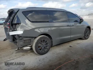 2021 Chrysler Pacifica Touring L with VIN 2C4RC1BG9MR607542, listed as a Copart auction lot 51305855 with 49,642 mi miles and Salvage Title. Bid and sale history available at DreamBid. Image 3.