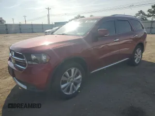 2013 Dodge Durango Crew with VIN 1C4RDHDG9DC539674, listed as a Copart auction lot 50587395 with 110,077 mi miles and Salvage Title. Bid and sale history available at carsss.com. Image 1.