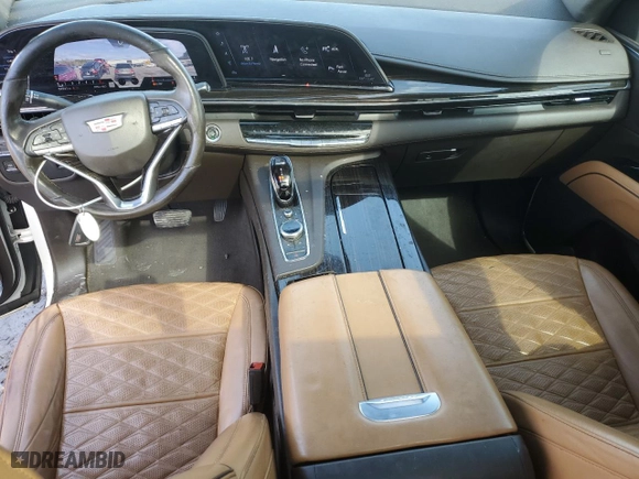2021 Cadillac Escalade RWD Premium Luxury with VIN 1GYS3BKL0MR457504, listed as a Copart auction lot 45189305 with 84,961 mi miles and Salvage Title. Bid and sale history available at carsss.com. Image 8.