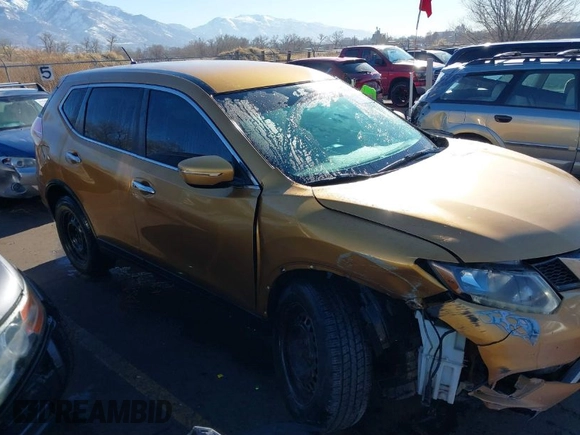 2014 Nissan Rogue SV with VIN 5N1AT2MV0EC775297, listed as a IAAI auction lot 41396616 with 214,334 mi miles and . Bid and sale history available at DreamBid. Image 1.