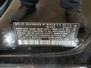 2013 Volkswagen Jetta S z VIN 3VW2K7AJ6DM228555, wystawiony jako Copart lot #61223345 z przebiegiem 62 526 mil mil oraz Szkoda całkowita • Salvage title. Historia ofert i sprzedaży dostępna na DreamBid. Obrazek 12.