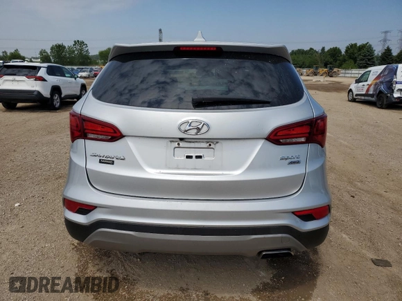 2017 Hyundai Santa Fe 2.4L with VIN 5XYZTDLB0HG437926, listed as a Copart auction lot 60034725 with 80,313 mi miles and Salvage title. Bid and sale history available at DreamBid. Image 6.