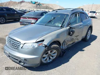 2004 Infiniti FX z VIN JNRAS08W44X200349, wystawiony jako IAAI lot #42288795 z przebiegiem 139 360 mil mil oraz . Historia ofert i sprzedaży dostępna na DreamBid. Obrazek 2.