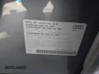 2015 Audi Q5 Premium Plus with VIN WA1LFAFP3FA100046, listed as a IAAI auction lot 42087914 with 67,260 mi miles and . Bid and sale history available at DreamBid. Image 9.