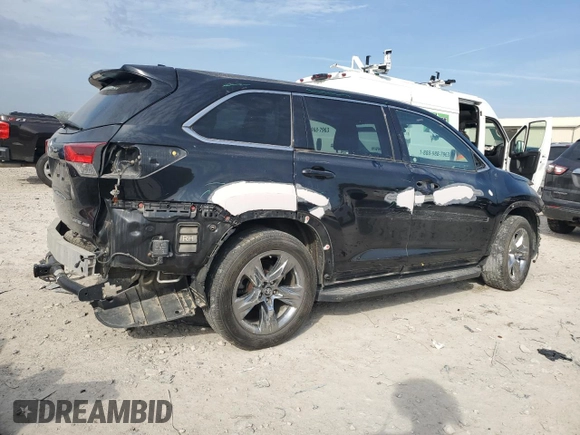 2017 Toyota Highlander Limited with VIN 5TDDZRFH6HS373125, listed as a Copart auction lot 54776665 with 150,625 mi miles and Salvage title. Bid and sale history available at DreamBid. Image 3.