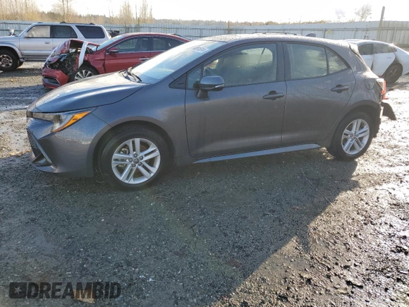 2022 Toyota Corolla Hatchback SE with VIN JTNB4MBE4N3170506, listed as a Copart auction lot 80915514 with 19,792 mi miles and Salvage Title. Bid and sale history available at carsss.com. Image 1.