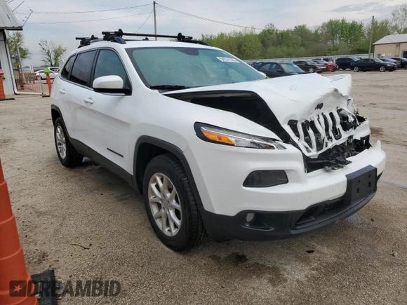 2017 Jeep Cherokee Latitude with VIN 1C4PJMCS9HW646789, listed as a Copart auction lot 54574745 with 103,537 mi miles and Salvage Title. Bid and sale history available at DreamBid. Image 4.
