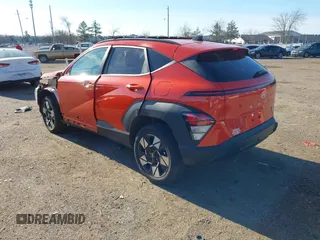 2024 Hyundai Kona SEL with VIN KM8HBCABXRU096414, listed as a IAAI auction lot 41309208 with 7,765 mi miles and . Bid and sale history available at carsss.com. Image 3.