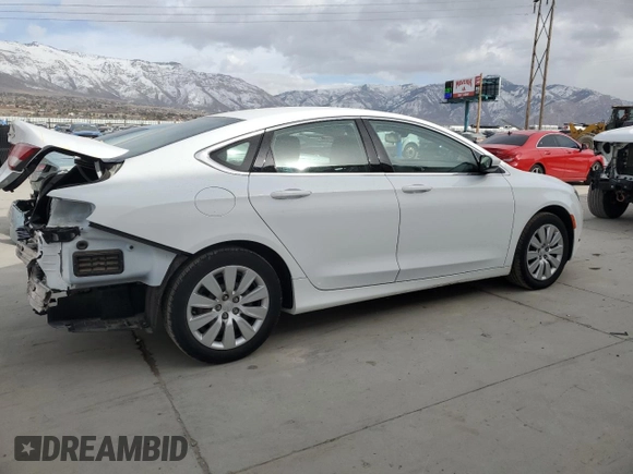 2016 Chrysler 200 LX with VIN 1C3CCCFB3GN185760, listed as a Copart auction lot 47196615 with 89,766 mi miles and Salvage Title. Bid and sale history available at carsss.com. Image 3.