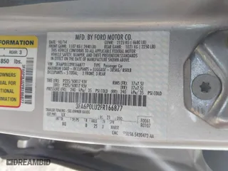 2015 Ford Fusion SE Hybrid with VIN 3FA6P0LU2FR166877, listed as a IAAI auction lot 41586973 with 58,428 mi miles. Bid and sale history available at carsss.com. Image 9.