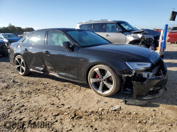 2018 Audi S4 Premium Plus with VIN WAUB4AF49JA225233, listed as a Copart auction lot 72212793 with 67,410 mi miles. Bid and sale history available at carsss.com. Image 4.