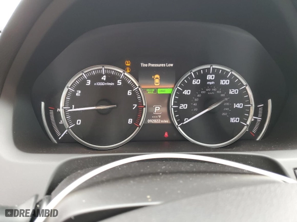 2015 Acura TLX V6 Tech with VIN 19UUB3F56FA001741, listed as a Copart auction lot 50956775 with 92,822 mi miles and Salvage Title. Bid and sale history available at carsss.com. Image 9.