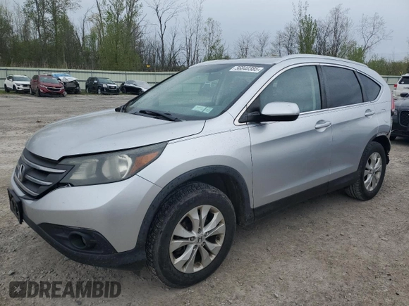 2013 Honda CR-V EX-L z VIN 2HKRM4H72DH623469, wystawiony jako Copart lot #56840385 z przebiegiem 137 287 mil mil oraz Szkody całkowita. Historia ofert i sprzedaży dostępna na DreamBid. Obrazek 1.