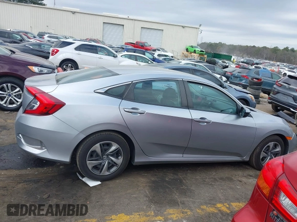2021 Honda Civic Sedan LX with VIN 2HGFC2F64MH520374, listed as a IAAI auction lot 41722637 with 60,000 mi miles. Bid and sale history available at carsss.com. Image 13.