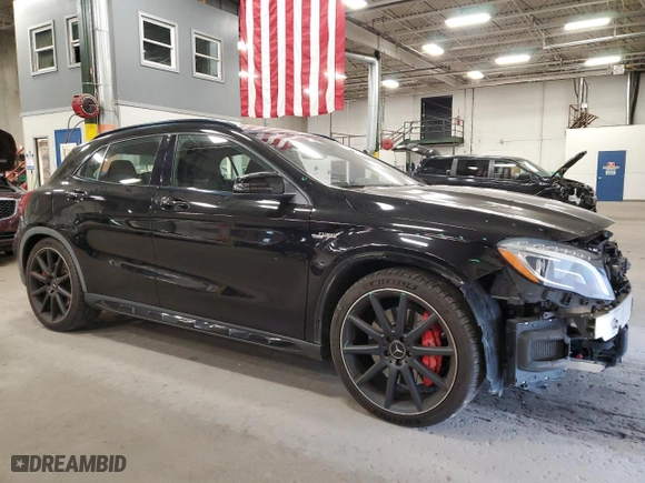 2015 Mercedes-Benz GLA-Class GLA 45 AMG with VIN WDDTG5CB6FJ045651, listed as a Copart auction lot 77797834 with NaN miles and Salvage Title. Bid and sale history available at carsss.com. Image 4.