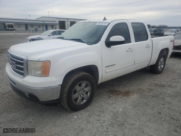 2013 GMC Sierra 1500 SLT with VIN 3GTP2WE72DG338695, listed as a Copart auction lot 88225115 with 217,909 mi miles and Salvage Title. Bid and sale history available at carsss.com. Image 1.