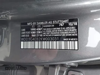 2019 Mercedes-Benz A 220 with VIN WDD3G4EB2KW003031, listed as a IAAI auction lot 41509460 with 22,515 mi miles and . Bid and sale history available at DreamBid. Image 9.