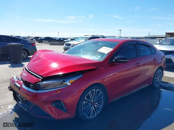 2022 Kia Forte GT with VIN 3KPF44AC2NE485559, listed as a IAAI auction lot 41691638 with 69,963 mi miles. Bid and sale history available at carsss.com. Image 2.