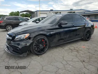 2017 Mercedes-Benz C 63 S AMG z VIN 55SWF8HB3HU204431, wystawiony jako Copart lot #56970675 z przebiegiem 57 527 mil mil oraz Szkoda całkowita • Salvage title. Historia ofert i sprzedaży dostępna na DreamBid. Obrazek 1.