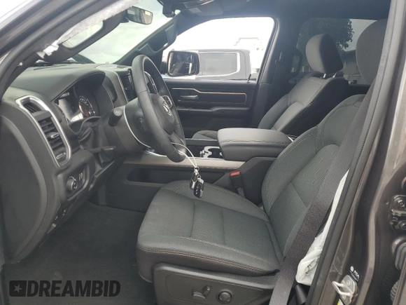 2024 Ram 1500 Big Horn with VIN 1C6RREMT5RN100942, listed as a Copart auction lot 51061775 with 7,706 mi miles and Non Repairable. Bid and sale history available at carsss.com. Image 7.