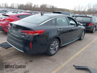 2020 Kia Optima Hybrid EX with VIN KNAGU4LE3L5037226, listed as a IAAI auction lot 40846019 with 56,378 mi miles. Bid and sale history available at carsss.com. Image 4.