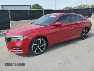 2019 Honda Accord Sport with VIN 1HGCV1F31KA143964, listed as a Copart auction lot 57599735 with 72,453 mi miles and Salvage title. Bid and sale history available at DreamBid. Image 1.