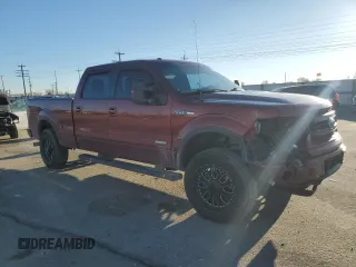 2014 Ford F-150 XL with VIN 1FTFW1ET9EKD45217, listed as a Copart auction lot 85285424 with 154,135 mi miles and Salvage title. Bid and sale history available at DreamBid. Image 4.